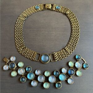 Vintage 1960s Mod Necklace Bracelet Set